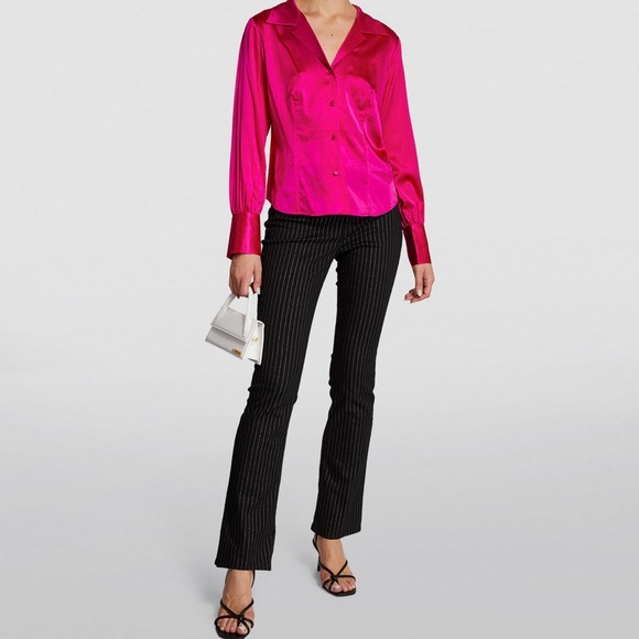 FRAME | Silk-Blend Femme Shirt - Picture 3 of 10